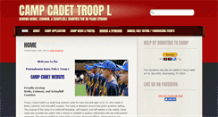 Desktop Screenshot of campcadettroopl.com